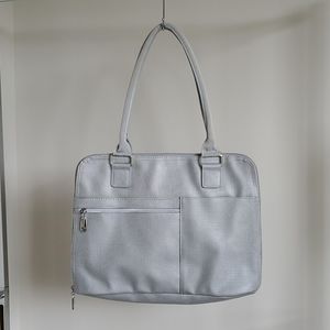 Silver Tote/Laptop Bag